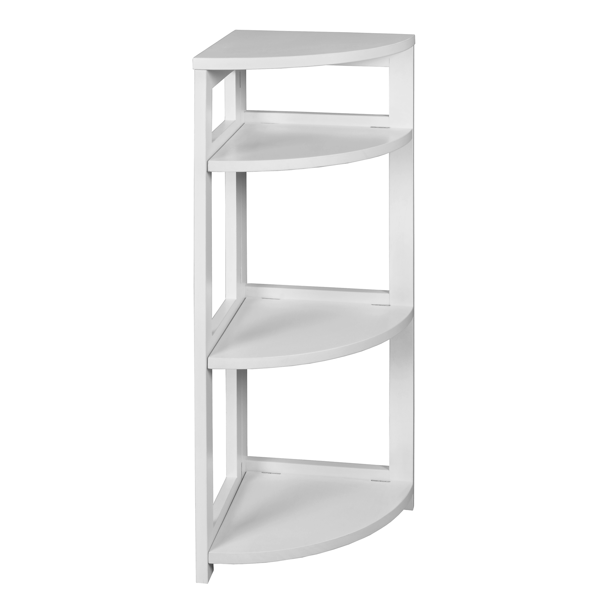 Regency Furniture Flip Flop Corner Folding Bookcase — 34in. Height, 3 Shelves, Hardwood Frame, White, Model# FFC3412WH